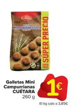Carrefour Market CUÉTARA Galletas Mini Campurrianas oferta