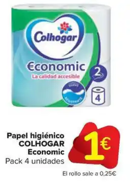 Carrefour Market COLHOGAR Papel higiénico Economic oferta