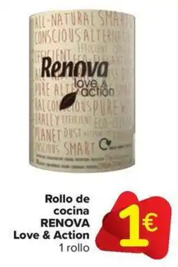 Carrefour Market RENOVA Rollo de cocina Love & Action 1 rollo oferta