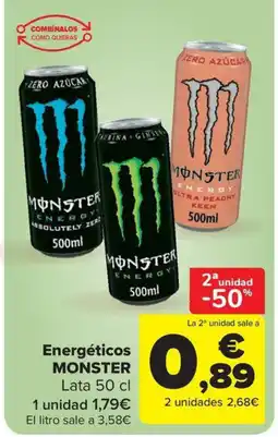 Carrefour Market MONSTER Energéticos oferta