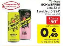Carrefour Market SCHWEPPES Tónicas oferta