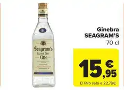 Carrefour Market SEAGRAM'S Ginebra oferta
