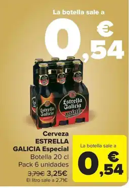 Carrefour Market ESTRELLA GALICIA Cerveza Especial oferta