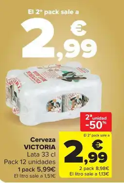 Carrefour Market VICTORIA Cerveza oferta