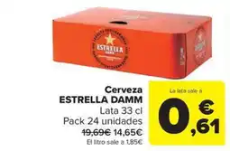 Carrefour Market ESTRELLA DAMM Cerveza oferta