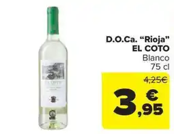 Carrefour Market EL COTO D.O.Ca. "Rioja" Blanco oferta