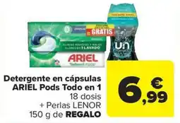 Carrefour Market ARIEL Detergente en cápsulas Pods Todo en 1 18 dosis oferta