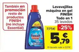 Carrefour Market FINISH Lavavajillas máquina en gel oferta