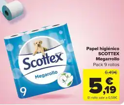 Carrefour Market SCOTTEX Papel higiénico Megarrollo oferta