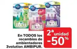 Carrefour Market AMBIPUR En todos los recambios de ambientadores 3volution oferta