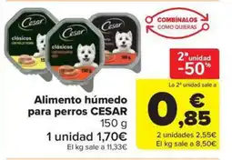 Carrefour Market CESAR Alimento húmedo para perros oferta