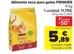 Carrefour Market FRISKIES Alimento seco para gatos oferta