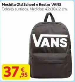Alcampo VANS Mochila Old School o Realm oferta