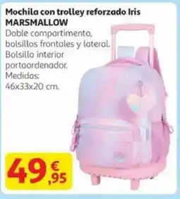 Alcampo Mochila con trolley reforzado iris marsmallow oferta