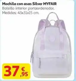 Alcampo MYFAIR Mochila con asas Silver oferta