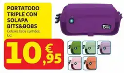 Alcampo BITS&BOBS Portatodo triple con solapa oferta