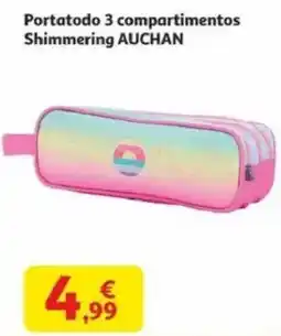 Alcampo AUCHAN Portatodo 3 compartimentos Shimmering oferta