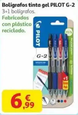 Alcampo PILOT Bolígrafos tinta gel G-2 oferta