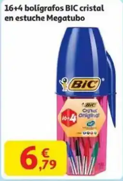 Alcampo BIC 16+4 bolígrafos BIC cristal en estuche Megatubo oferta