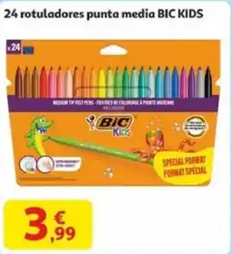 Alcampo BIC KIDS 24 rotuladores punta media oferta
