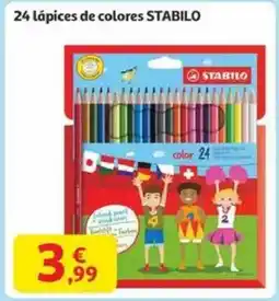 Alcampo STABILO 24 lápices de colores oferta