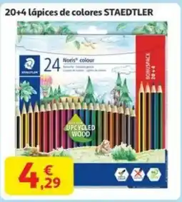 Alcampo STAEDTLER 20+4 lápices de colores oferta
