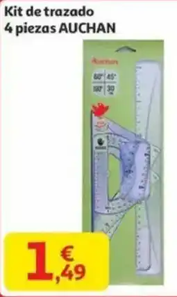 Alcampo AUCHAN Kit de trazado 4 piezas oferta