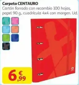Alcampo CENTAURO Carpeta oferta