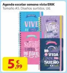 Alcampo ERIK Agenda escolar semana vista oferta