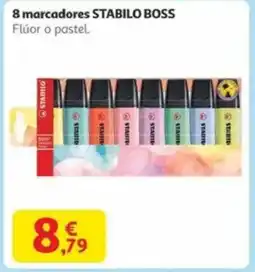 Alcampo STABILO BOSS 8 marcadores oferta