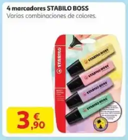 Alcampo STABILO 4 marcadores oferta