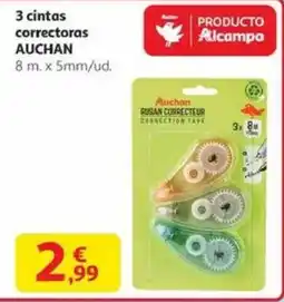 Alcampo AUCHAN 3 cintas correctoras oferta