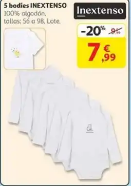 Alcampo INEXTENSO 5 bodies oferta