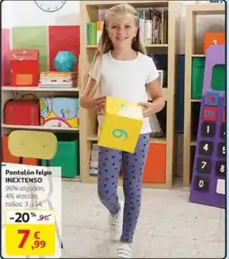 Alcampo INEXTENSO Pantalón felpa oferta