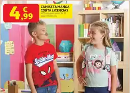 Alcampo Camiseta manga corta licencias oferta
