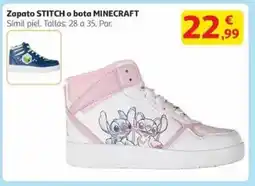 Alcampo MINECRAFT Zapato stitch o bota oferta