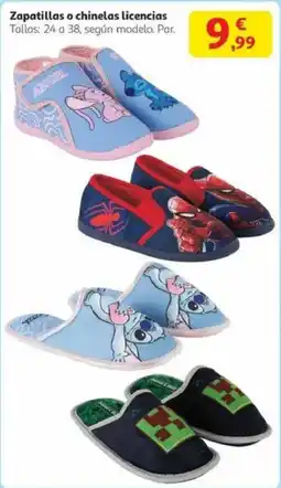 Alcampo Zapatillas o chinelas licencias oferta