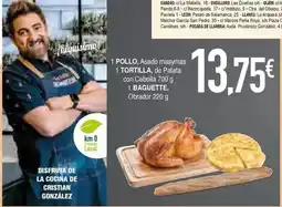 Masymas González - 1 pollo, asado masymas oferta