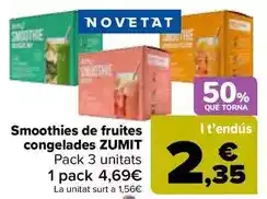 Carrefour Zumit - smoothies de fruta congeladas oferta