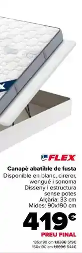 Carrefour Flex - canapé abatible madera oferta