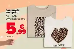 Carrefour Tex - camiseta con print oferta