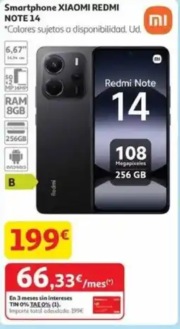 Alcampo REDMI Smartphone xiaomi note 14 oferta