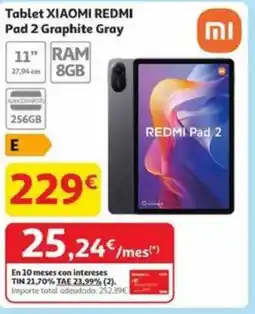 Alcampo REDMI Tablet xiaomi pad 2 graphite gray oferta