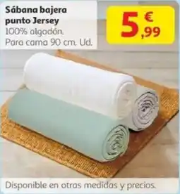 Alcampo Sábana bajera punto Jersey oferta