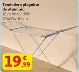 Alcampo Tendedero plegable de aluminio oferta