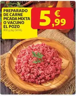 Alcampo Preparado de carne picada mixta o vacuno el pozo oferta