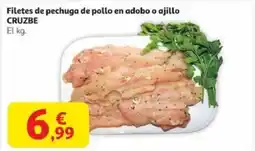 Alcampo CRUZBE Filetes de pechuga de pollo en adobo o ajillo oferta