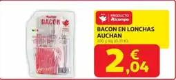 Alcampo AUCHAN Bacon en lonchas oferta