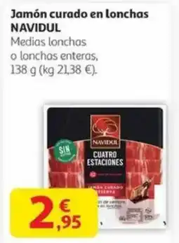 Alcampo NAVIDUL Jamón curado en lonchas oferta