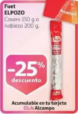 Alcampo ELPOZO Fuet oferta